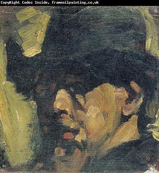 Theo van Doesburg Self-portrait with hat.